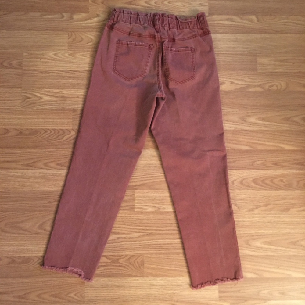 Scoop Crop Strayed Frayed Edge Jeans: Size 2 - Picture 4 of 12